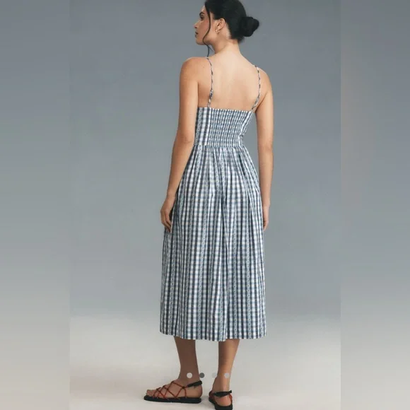 Damson Madder Penelope Apron Midi Dress from Anthropologie - Picture 2 of 8